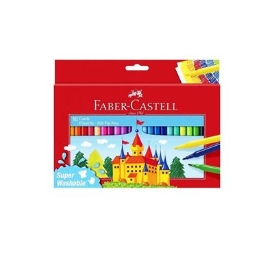 Faber-Castell Süper Yıkanabilir Keçeli Kalem 50'li 