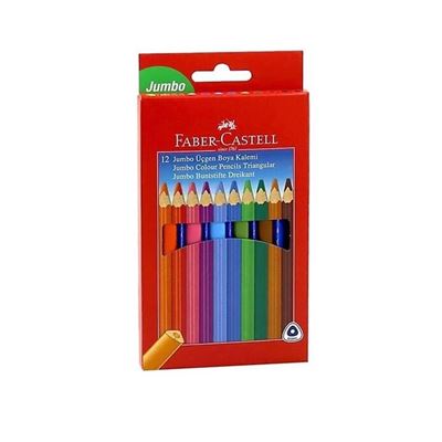 Faber Castell Kuru Boya Soft Üçgen Jumbo 12′li 